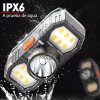 Importeek Lampara Linterna Led Minero Tactica Cabeza Recargable Usb