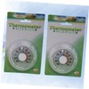 Kisangel 3sets Professional Wooden Room Thermometer Vertical Indoor Hanging Thermometer