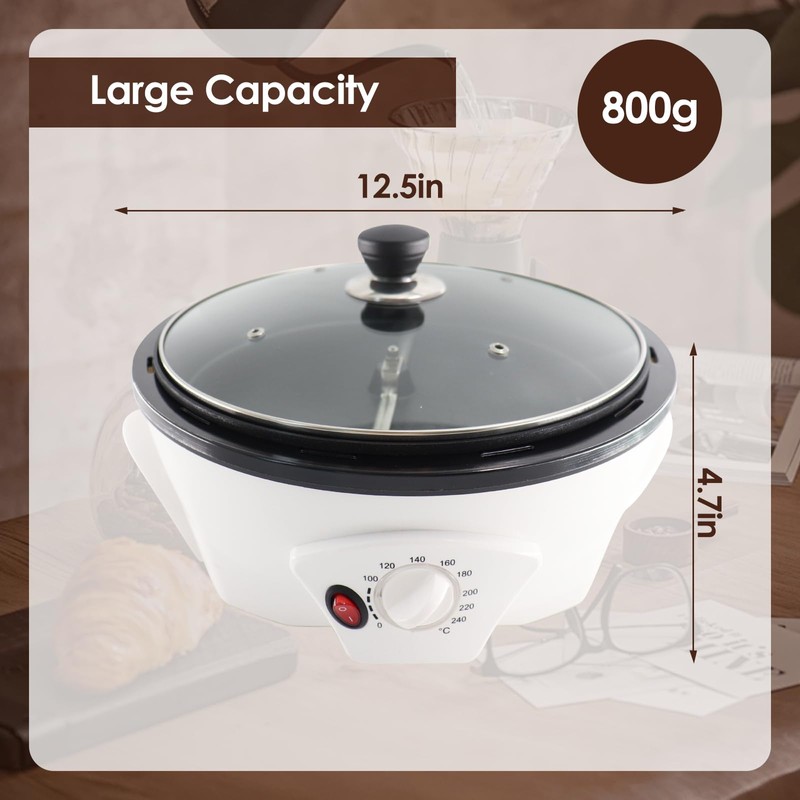 ZEVELOO 750g Electric Coffee Roaster Machine Home Coffee Roaster Coffee