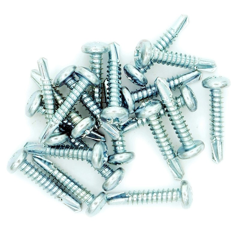 M3.5 (3.5mm x 19mm) Pozi Pan Self-Drilling Screw - Steel