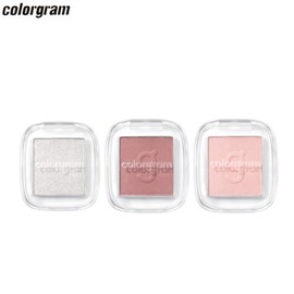 COLORGRAM Single Cube Eyeshadow 1.7~1.8g, Color:19 Apricot Pink Shimmer