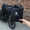 X AUTOHAUX M Black Motorcycle Half Cover Outdoor Waterproof Rain