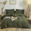 Lanqinglv Duvet Cover Set Double Bed Olive Green Bedding Set