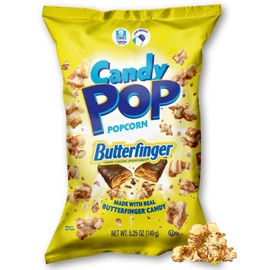 CANDY POP Butterfinger Candy Coated Popcorn (5.25oz bags, 1-Pack)