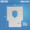 Toilet Seat Covers Flushable (100 Pack) - Upgraded XL Size|