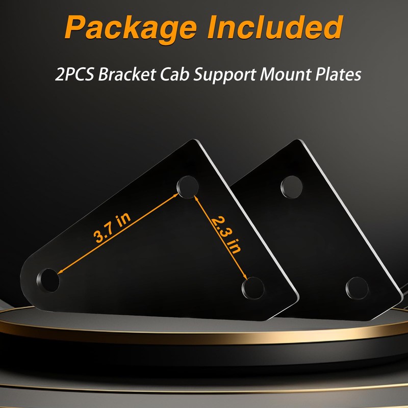 KPALAG Bracket Cab Support Mount Plate Bracket Cab Black Mounting