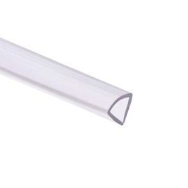 sourcing map Trim Seal, PVC U-Seal Channel Edge Protector Sheet, Fits 10-12mm Edge 3Meters/9.84Ft Length, 0.47" Height Transparent