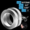 Art3d 2 Tomes, 3 m, Super Strong Double Sided Nano