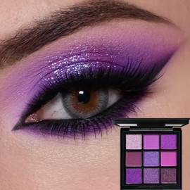 Paletas de Sombras de Ojos 9 Coloridas Profesionales Paletas de Maquillaje                                                                            