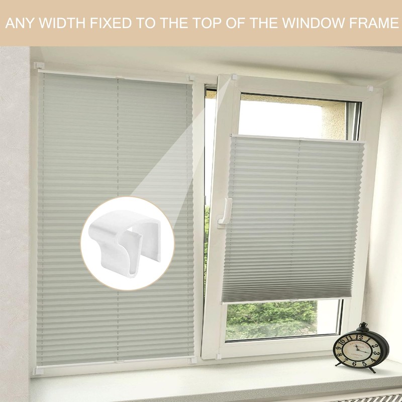 Pack of 8 clamp supports for blinds, universal plastic clamp