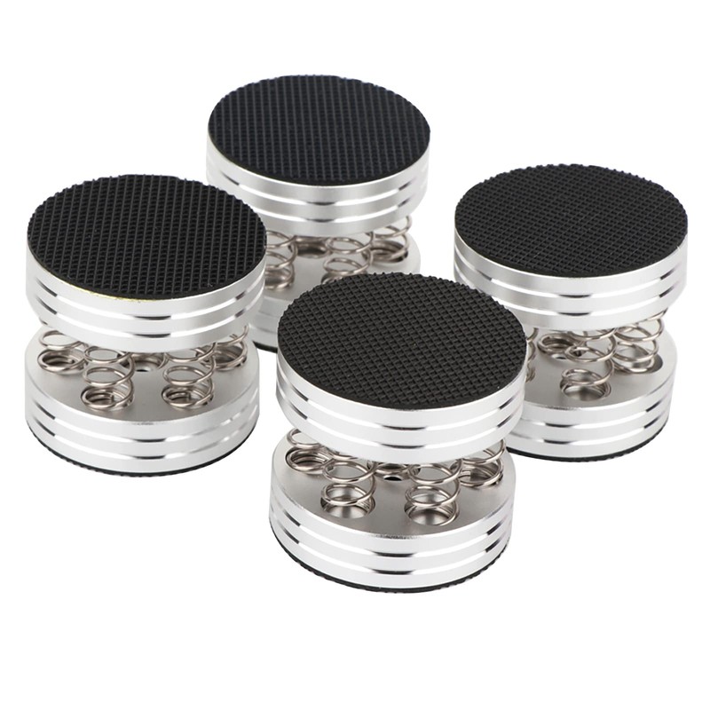 Isolation Plaform Pad Feet Stand Spikes for Record Players/Subwoofer/Turntable/Amplifier/Speaker/Recorder (Auluminum