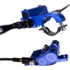Hapihom Hydraulic Disc Brake Set, 4-Piston Bicycle Hydraulic Disc Brake,