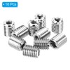 PATIKIL 10 Pcs M12*1.75 Male M6*1 Female Thread Adapter Sleeve