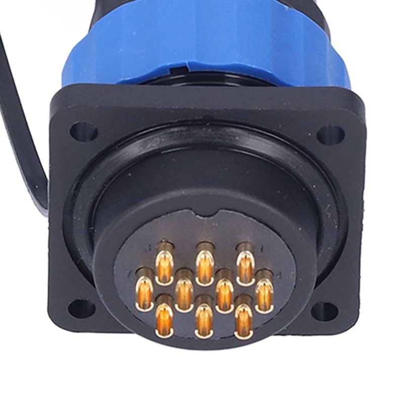 IP68 Waterproof Power Connector Male Female Square 4 Hole Aviation