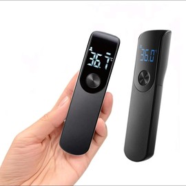 Termómetro digital infrarrojo, termómetro digital portátil de bolsillo, con Pantalla LED (negro)                                                      