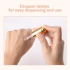 Ellbest 8Pcs 10ml Clear Press Dropper Bottles, Empty Refillable Essential