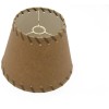Oiled Parchment Stitched Trim 10 Inch Uno Lamp Shade