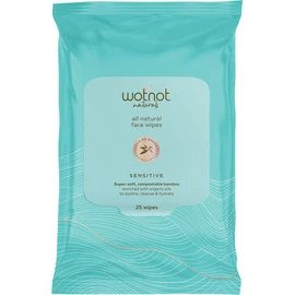 WOTNOT Organic Sensitive Skin Facial Wipes 25 pack