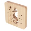 Wooden 3D LED Light Hollow Seahorse Pattern USB Power Supply