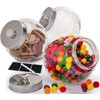 Glass Cookie Jars for Kitchen Counter (3 Pack) 75oz Food
