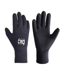 RZJZGZ SLINX 3mm Neoprene Wetsuit Gloves Thermal Non-slip Wear-resistant Swimming Surfing Fishing Diving Gloves Kayaking Canoe Gloves for Men Women (L)
