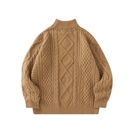 Aelfric Eden Womens Sweater Oversized Cable Knit Sweater Soft Turtleneck Cute Holiday Sweater