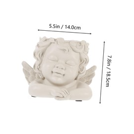 Kisangel 1Pc Practical Desktop Speaker Stand with Drainage Hole Stylish White Speaker Holder for Audio Compact Design for Desktop Use Versatile Flowerpot