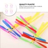 TOYANDONA 50pcs Plastic Flying Dragonfly Hand Rub Plastic Propeller Toys