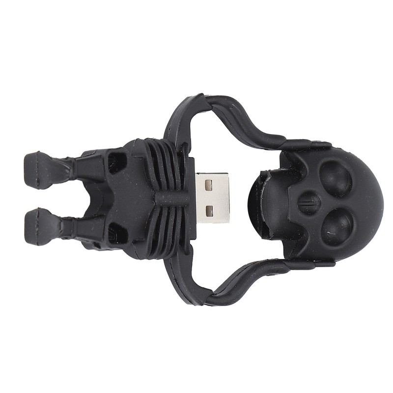 Cartoon U Disk Black Skull Appearance High Speed Bulk Storage