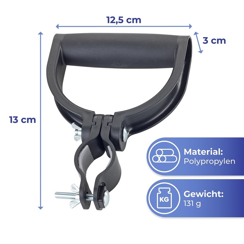 Maximex Universal-Griff, 180°schwenkbarer Griff erleichtert die Arbeit, Gelenk- & rückenschonend