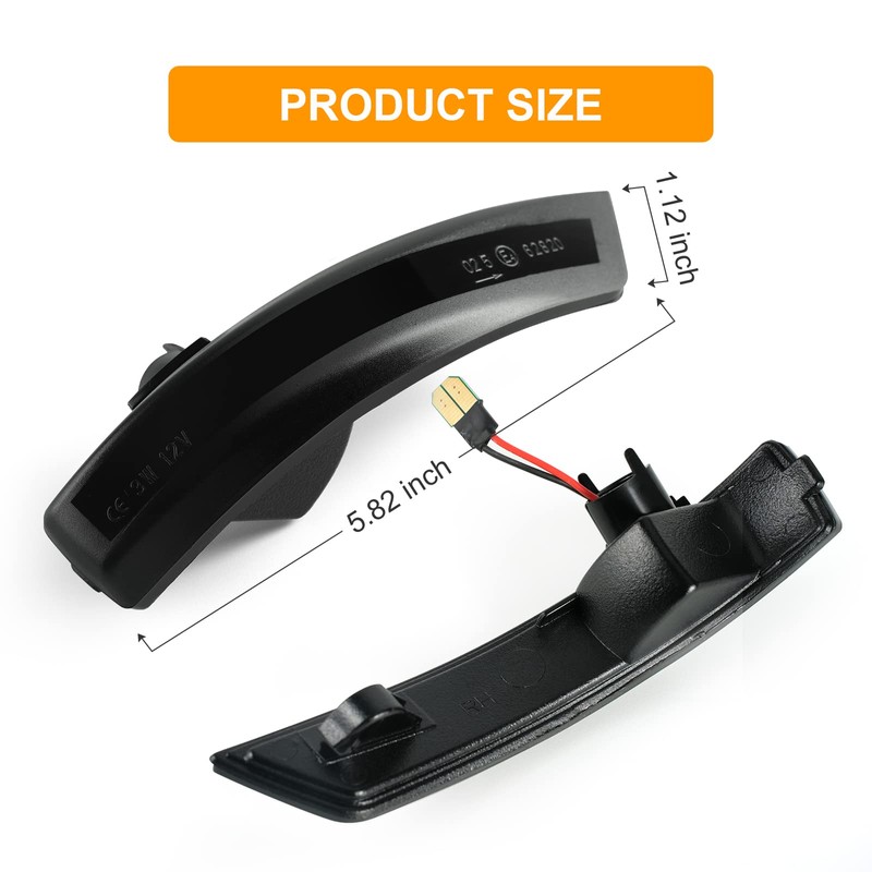 NEIFILES LED Side Mirror Turn Signal Light Compatible with Ford