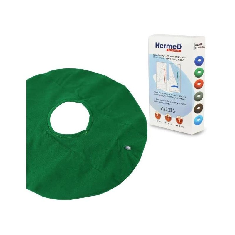 Hermed Cojin Tipo Dona Inflable Azul (Verde)
