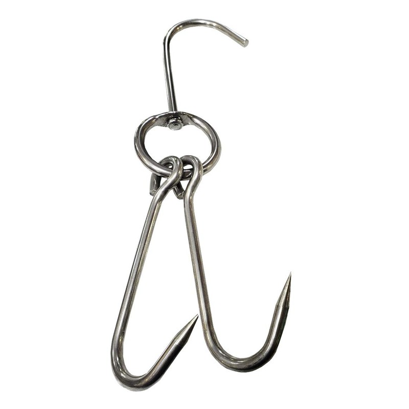SUNRISE Kitchen Stainless Steel Meat Hooks Heavy Gauge (Pig Hooks)