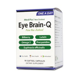 Medi Plus Eye Brain Q 90 capsules, 3 units, 90 servings / 메디플러스 아이 브레인 Q 90캡슐, 3개, 90회분