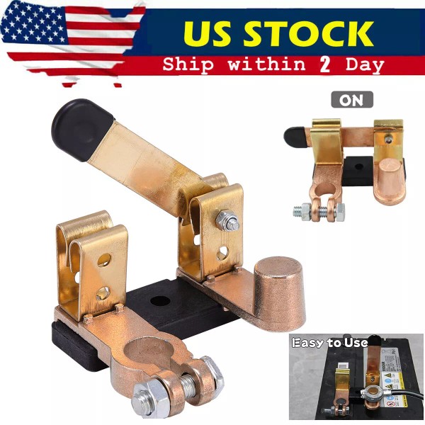 Unbranded 12/24V Car Battery Disconnect Knife Blade Switch Side Post