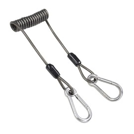 Goods Land GD-CURLRDHL Curl Rod Holder 3.3 ft (1 m) Fishing Rod Rest Scratch Resistant Spiral Cord Carabiner