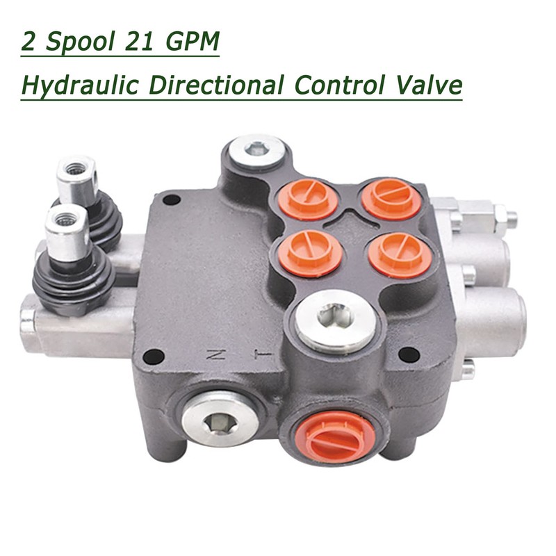 Timunr 2 Spool 21GPM Hydraulic Directional Control Valve, 3600PSI SAE