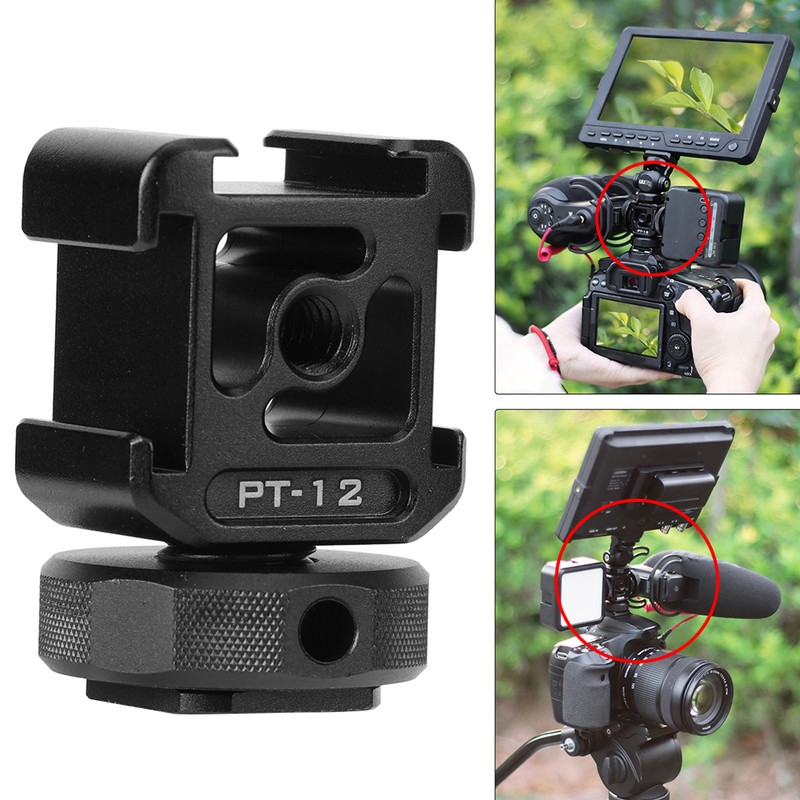 Ulanzi PT‑12 SLR Mirrorless Camera Three Heads Hot Shoe Cold