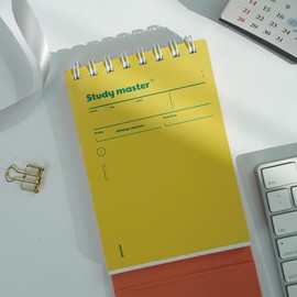 MUNID A desktop 100-day study planner, 10 Minute Planner, Planner, 144pages, 4.3x6.1+0.3inches, Tripod: 4.3x6.6+3.1inches, 120Gsm Thick Paper