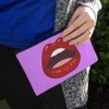 Seductive Luscious Open Mouth Lips Makeup Cosmetic Bag Organizer Pouch