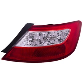 HEADLIGHTSDEPOT Tail Light Compatible With Honda Civic 2006-2008 Coupe Includes Right Passenger Side Tail Light