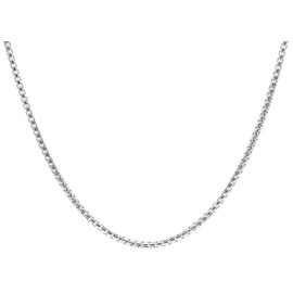 trendor Venetian Necklace 925 Silver Necklace Chain Width 2.0 mm Robust Necklace for Men and Women Elegant Accessory 15788, Sterling Silver