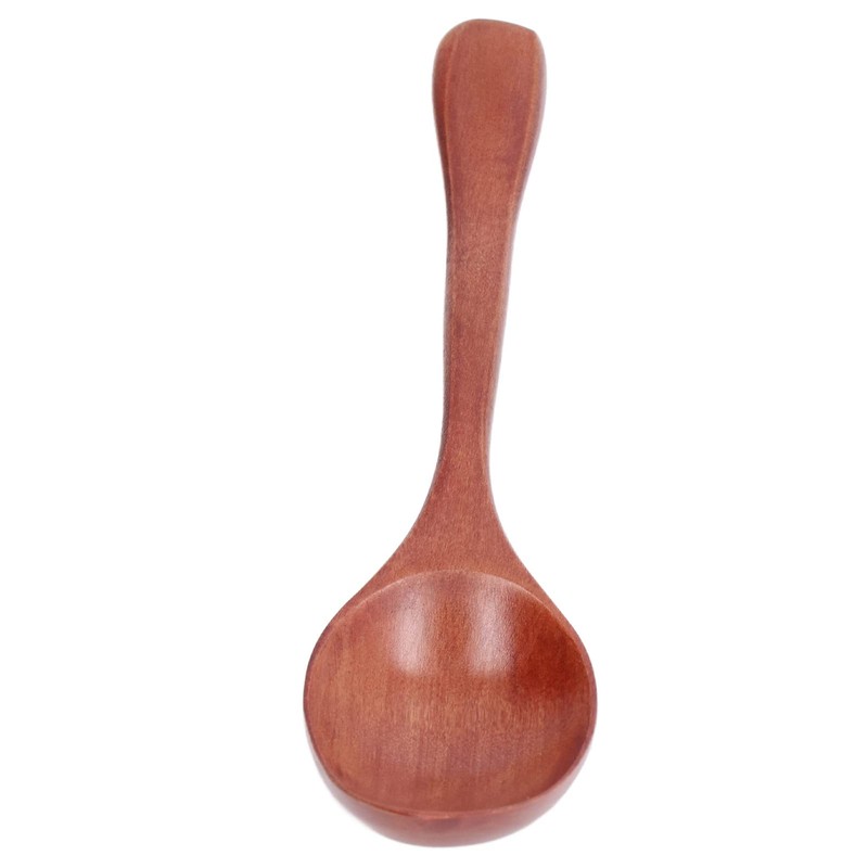 Wooden Spoon, Portable Rice Soup Dessert Spoon Kitchen Utensil for