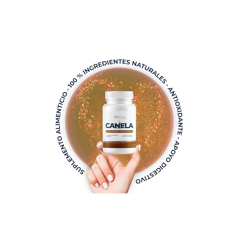 NAIMA Canela 800mg, 100 Cápsulas | Apoya la Digestión y