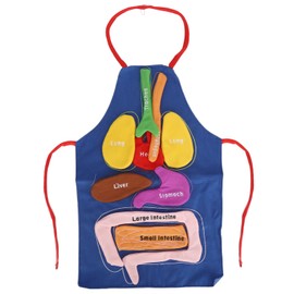 3D Organ Apron Body Organs Anatomy Costume Apron Removable Human Body Awareness Educational Tool Toy for Kids