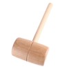 Wooden Mallet Round Head Lightweight Solid Beech Wood Hammer for