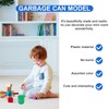 10 PCS Miniature Trash Can Set - Realistic Garbage Bin