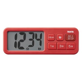 Tanita Tanita Anti-Bacterial Visible Timer TD-431 RD Matte Red