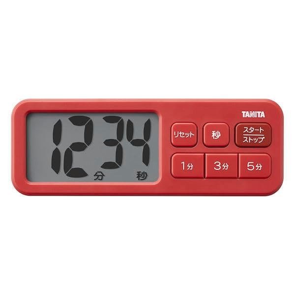 Tanita Tanita Anti-Bacterial Visible Timer TD-431 RD Matte Red