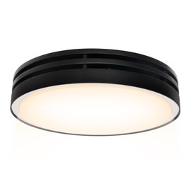 Akicon Akicon Bathroom Exhaust Fan with Light, 110CFM, 2.0 Sones for Ceiling, 1000lm Dimmable LED Light and 150lm Nightlight Dual Color Bathroom Vent Fan for Home, Round, Black